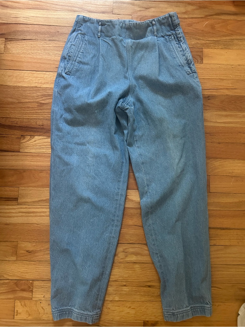Vintage Liz Claiborne Sport cotton pleated sailor 1940s jeans S